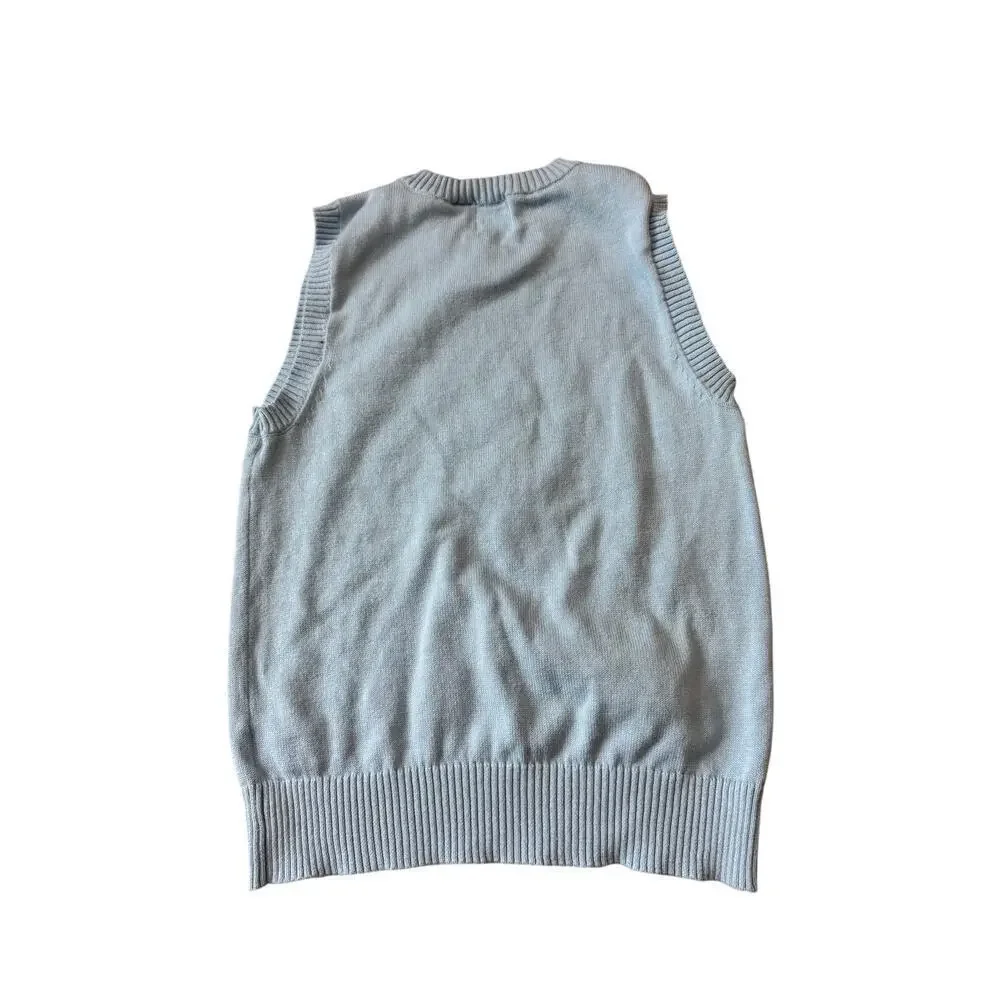 J. Khaki Boys Sweater Vest, Light blue with Anchor, size 6 boys/kids